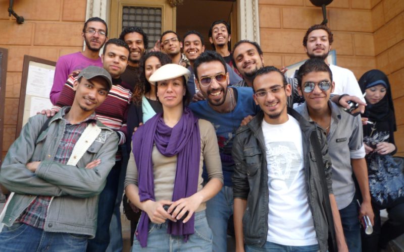 Rita Vilhena with some students in Alexandria TRAINING 2011